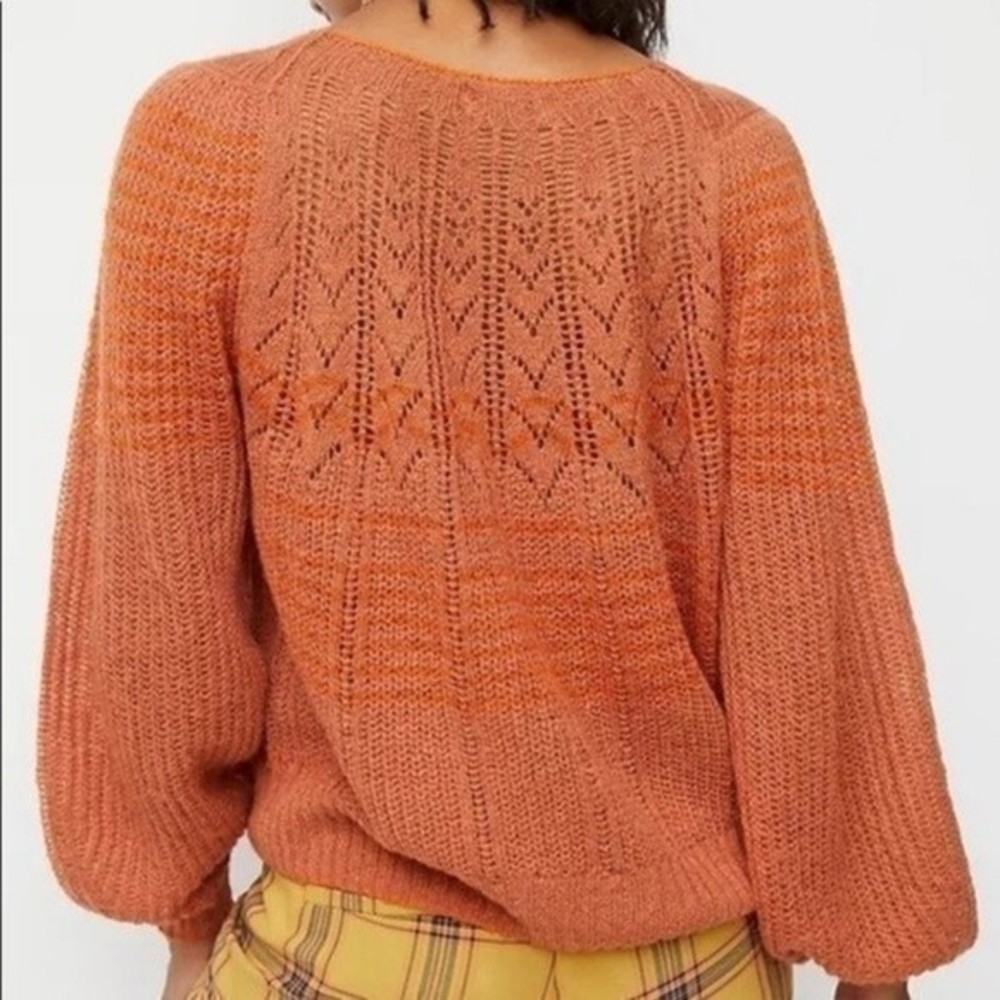 Anthropologie Maeve Lindsay Pointelle Sweater